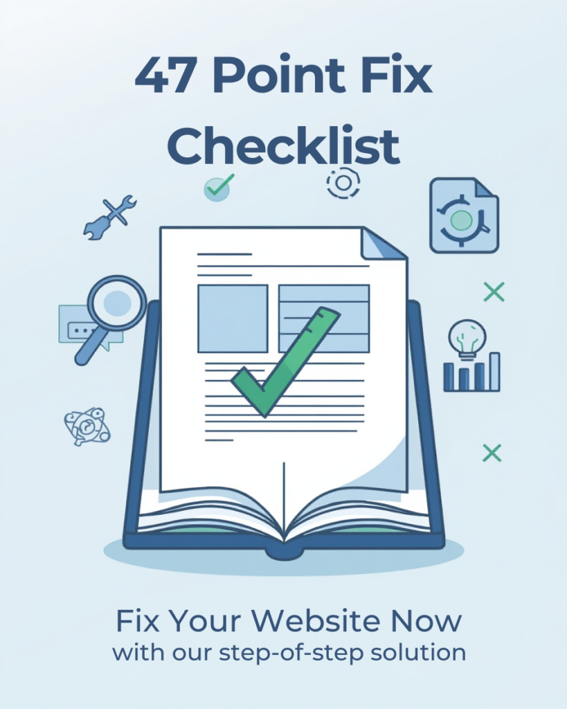47 point website fix checklist